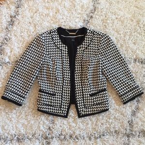 Classic Houndstooth Blazer